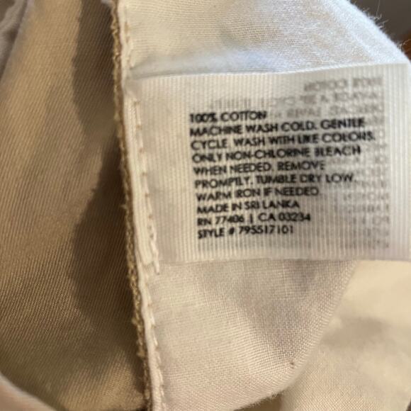 Club Monaco Tan Chino Shorts Jax Essential 5" Short - Picture 2 of 4